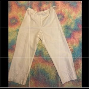 White pants, size 12 , Laura Scott